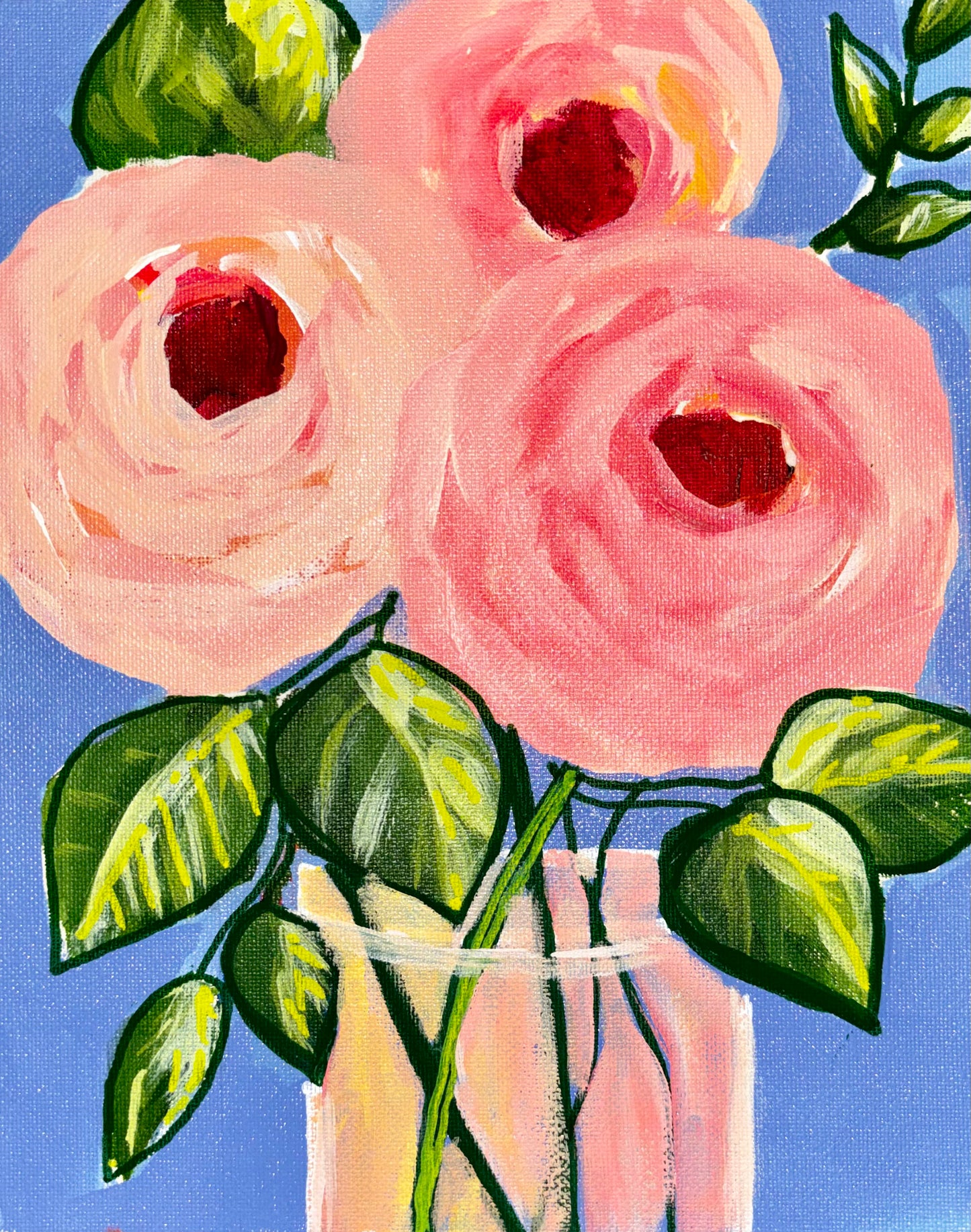 Blush on Blue 8x10