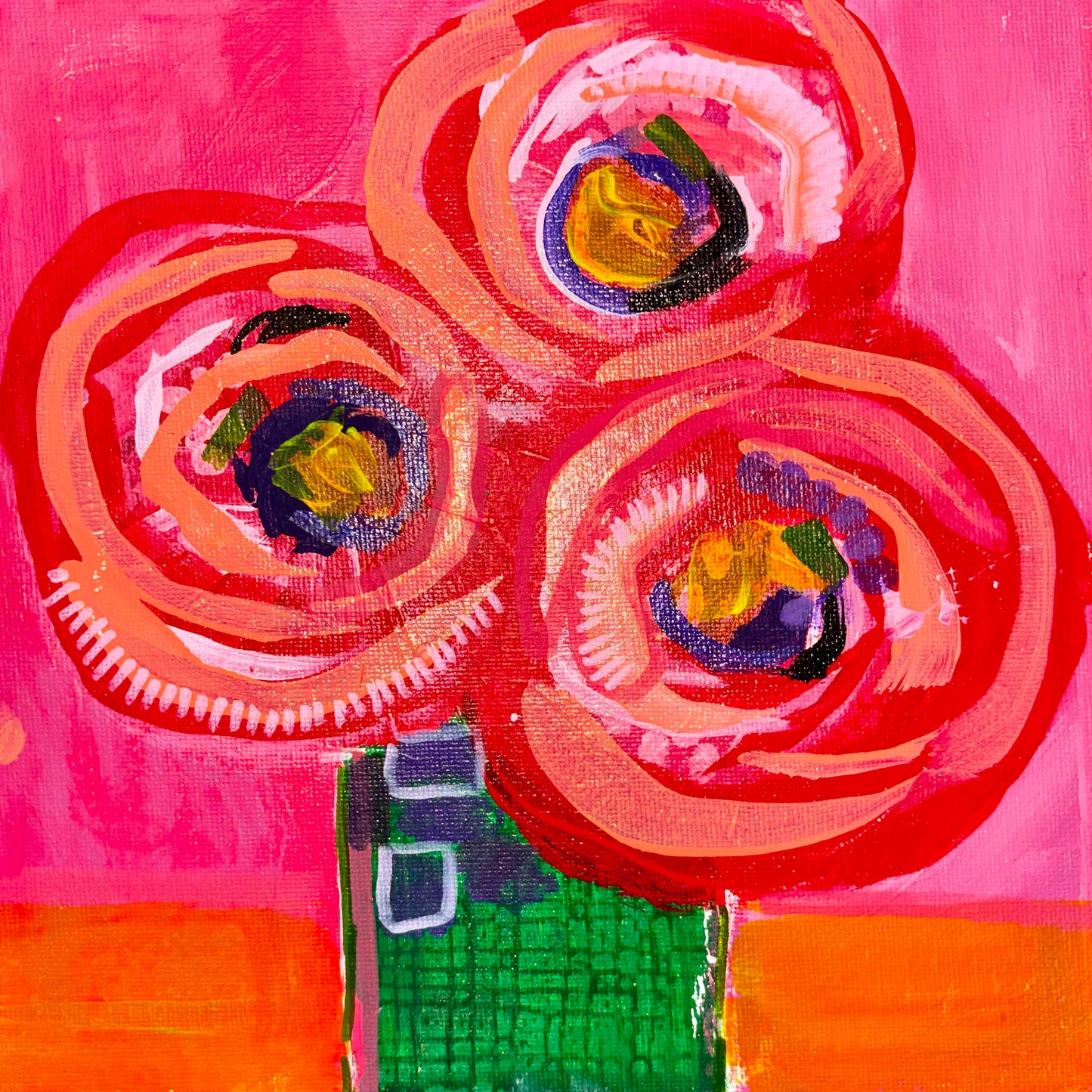 Electric Petals 8x8