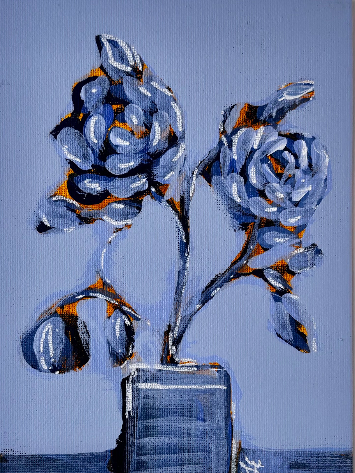 Blue Ranunculus Duo 5x7