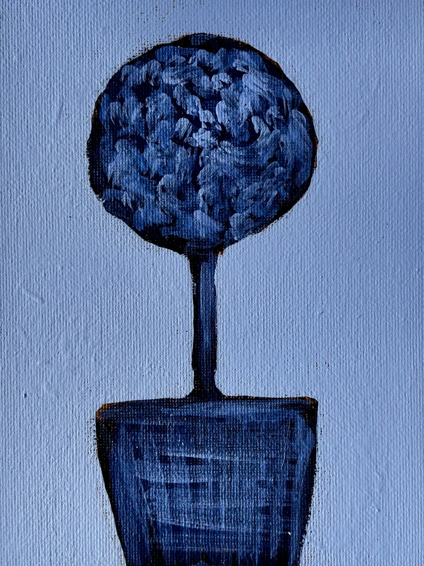 Blue Topiary 5x7