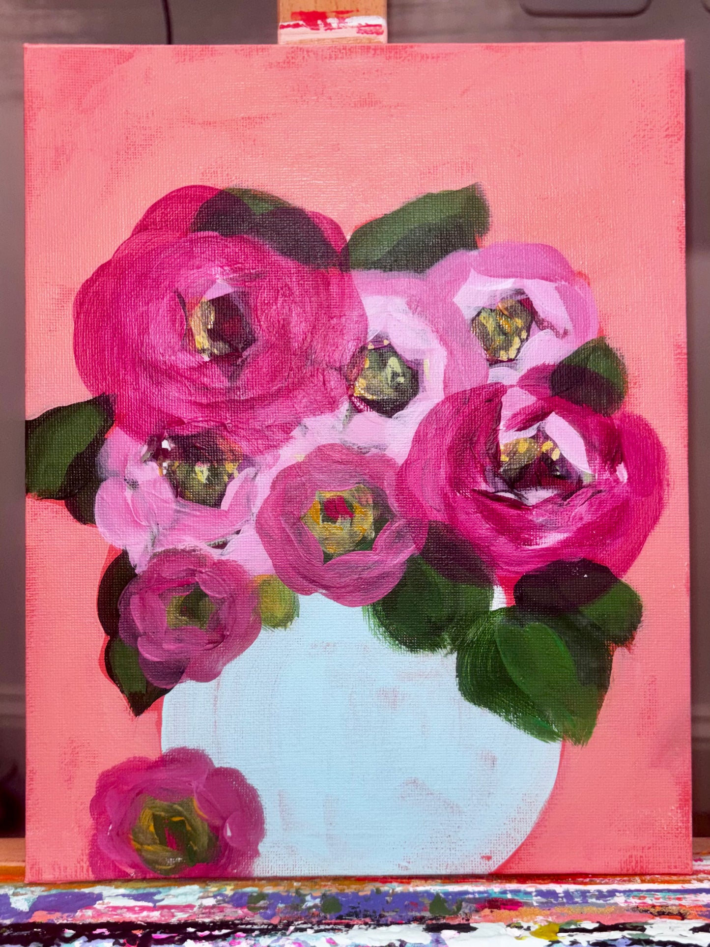 Bouquet in pinks 8x10