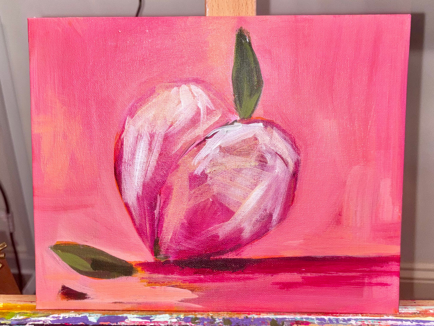 Floating Peach 8x10