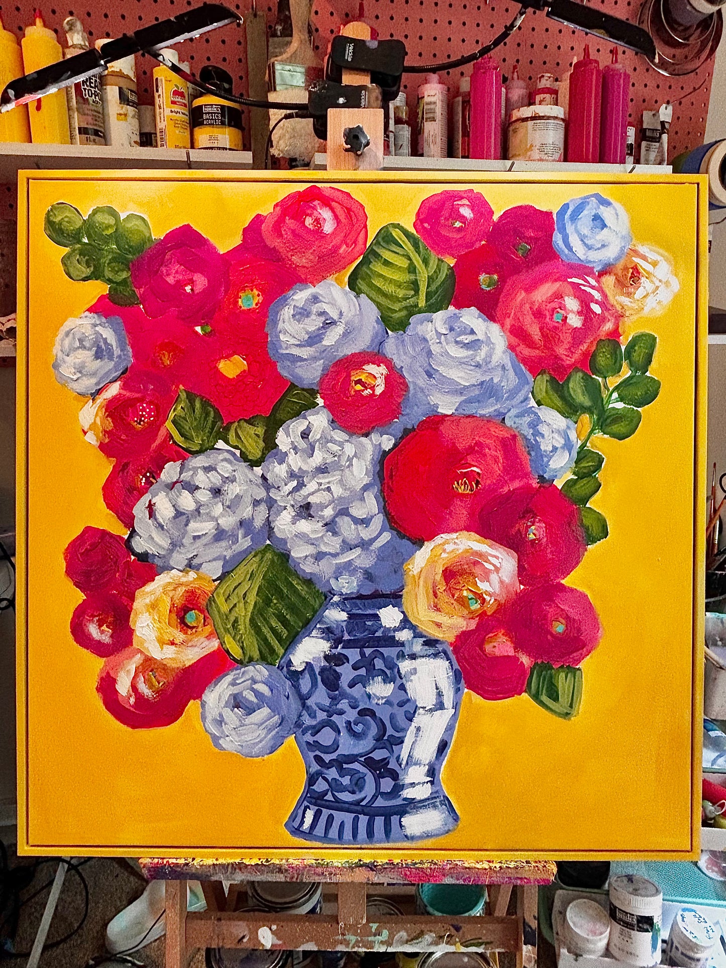 Sunshine Strokes 30x30"