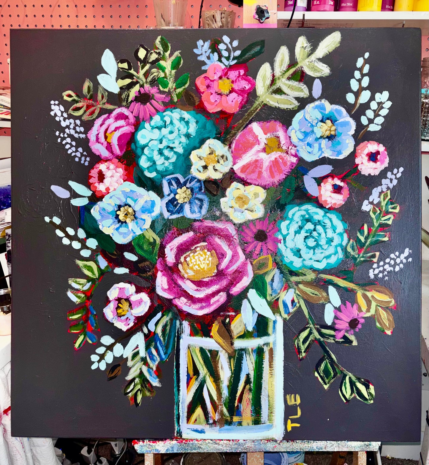 Floral Fantasy 30x30”
