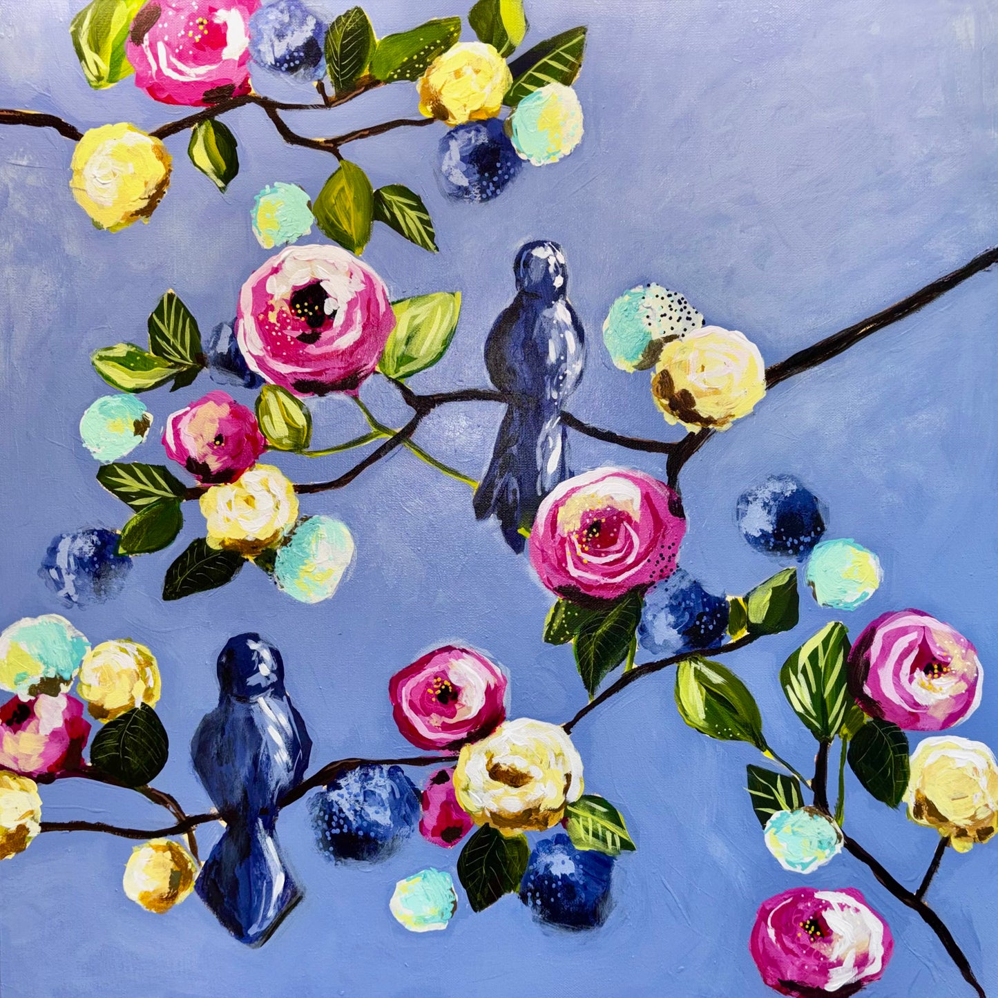 Spring Songbirds 24x24