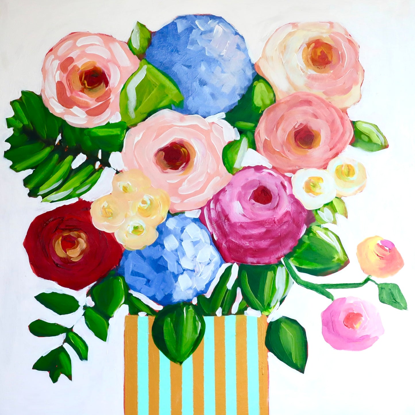 Cabana Vase 30x30 Framed