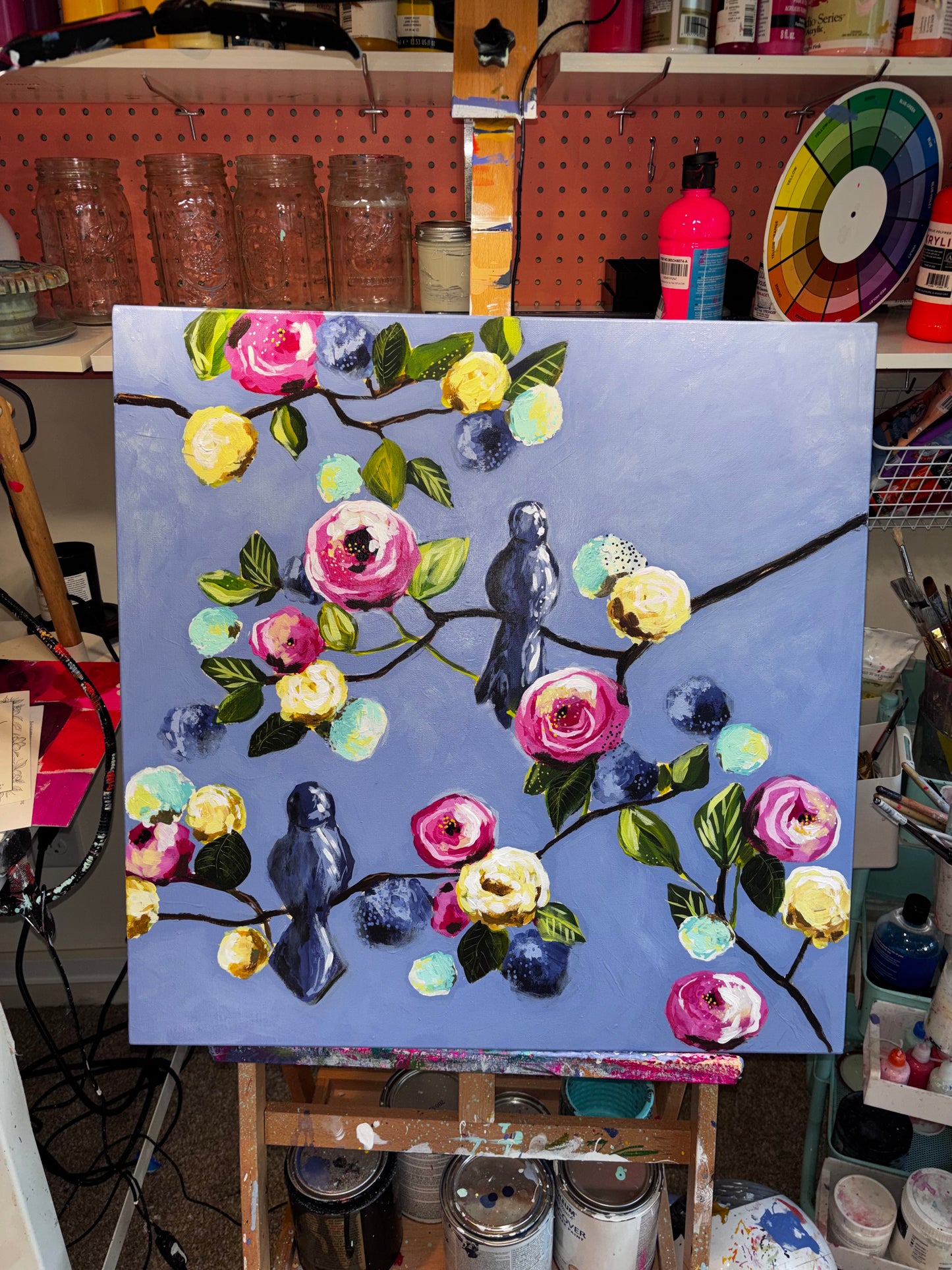 Spring Songbirds 24x24