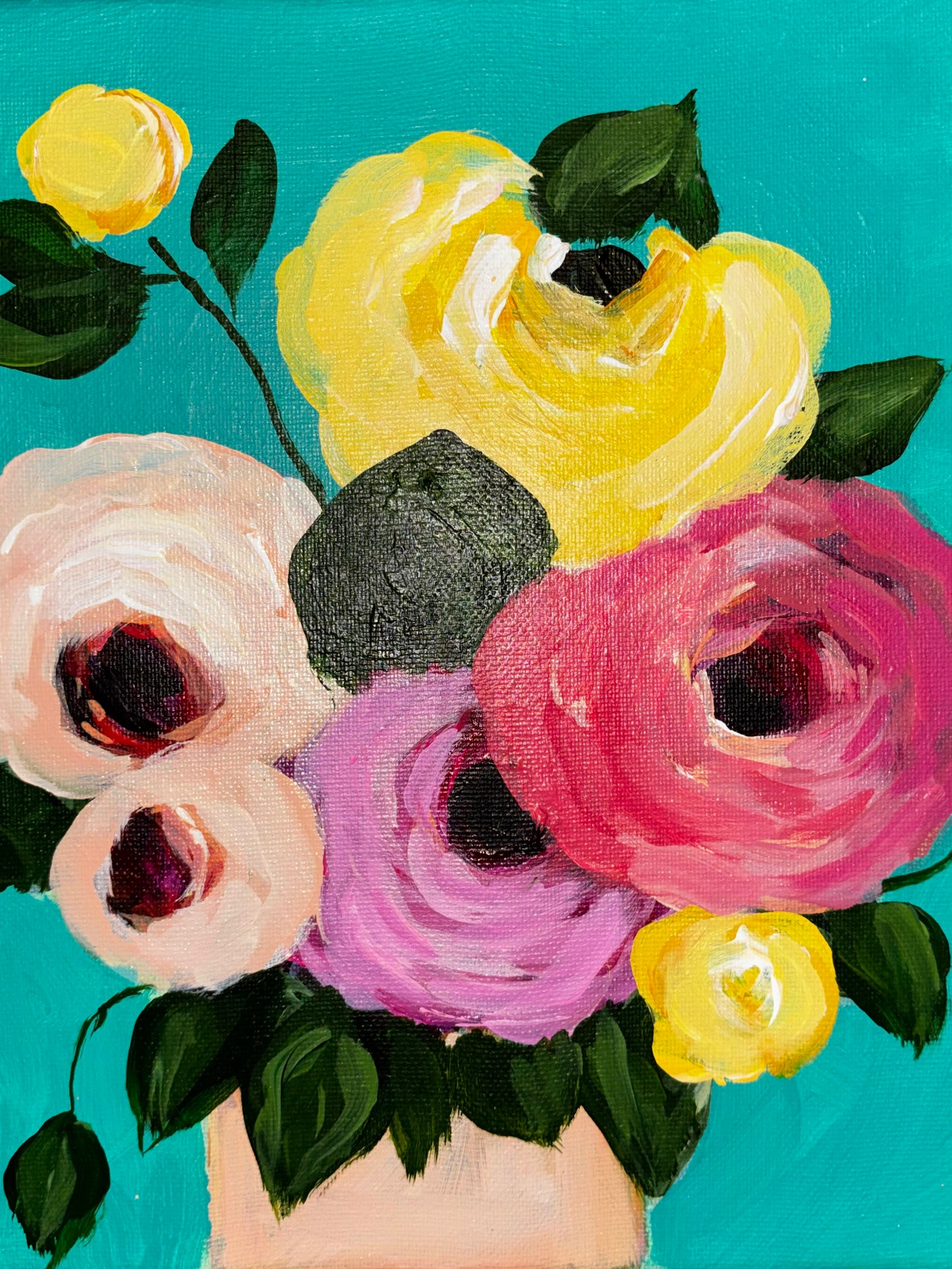 Sunshine on Teal 8x10