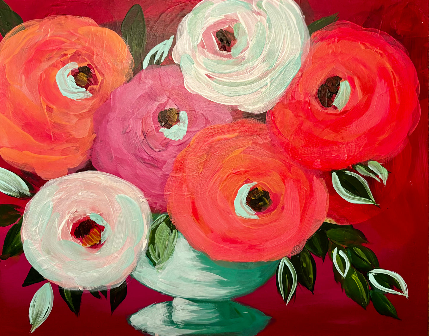 Crimson Bloom 11x14