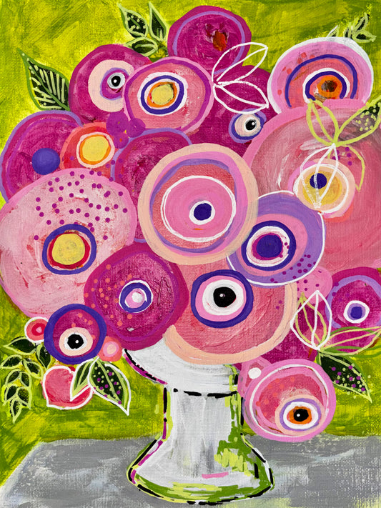 Coral Orbit 9x12