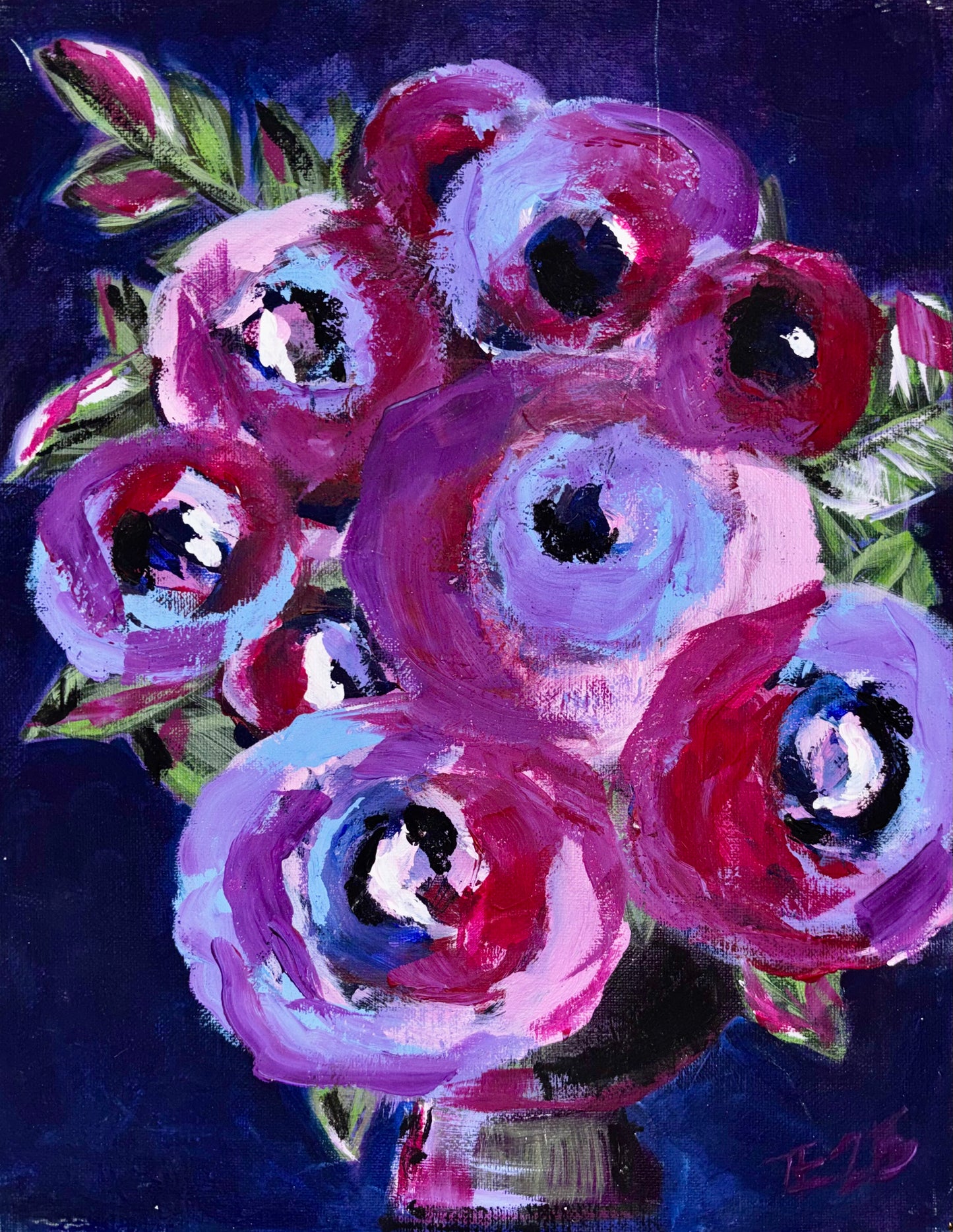 Nocturne Blooms 11x14