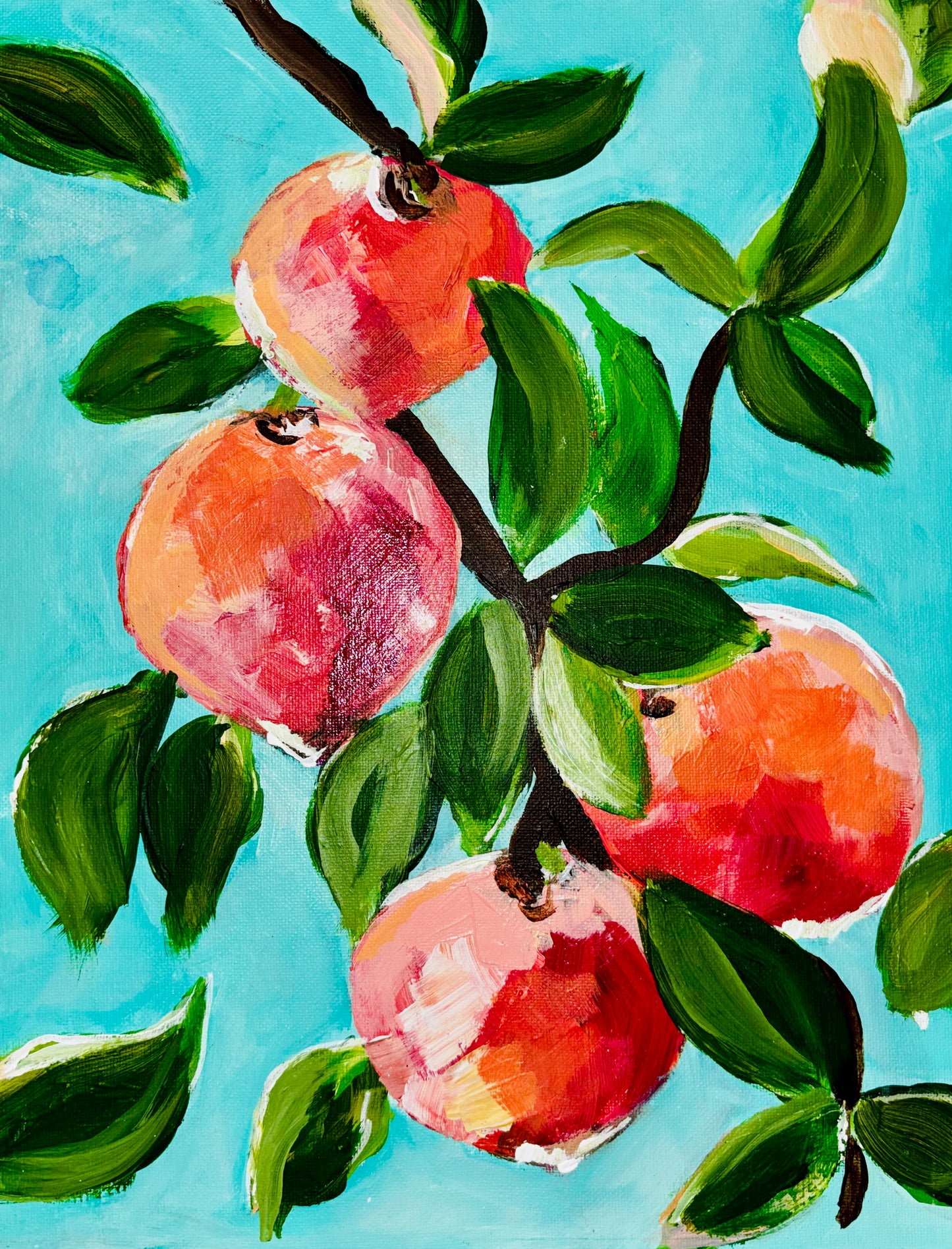Peaches and light 11x14