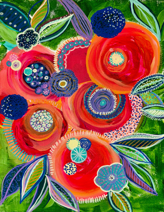 Wild Bloom Symphony 11x14
