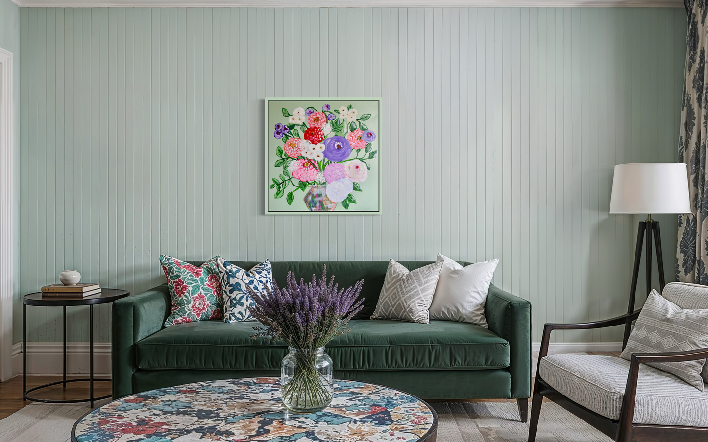 Lavender & Sage 30x30 Framed