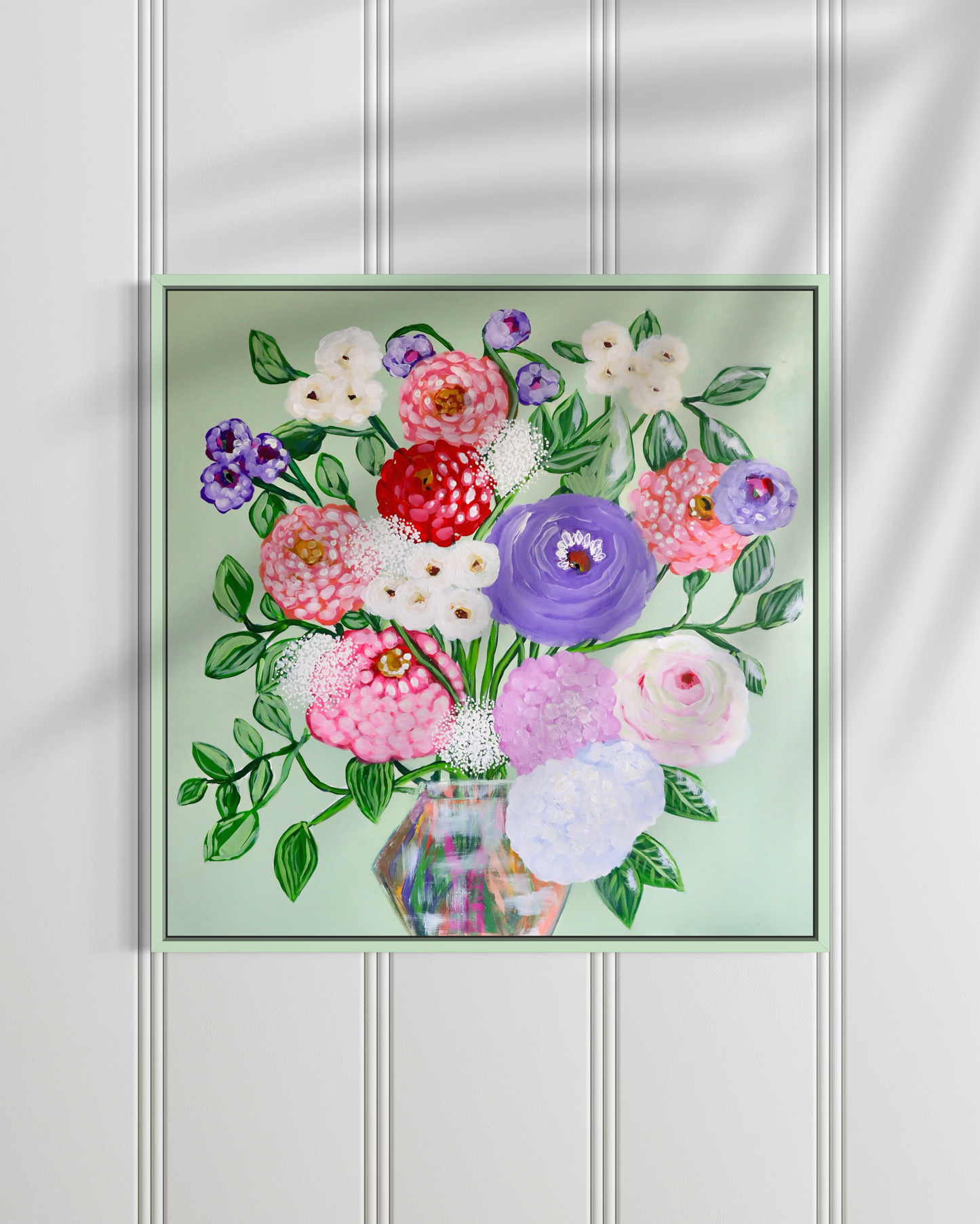 Lavender & Sage 30x30 Framed