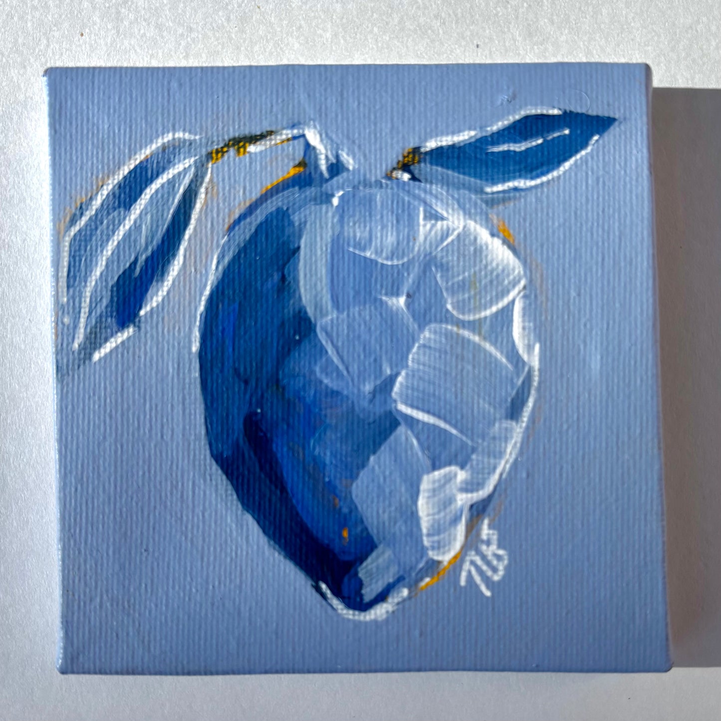 Blue Lemon Mini 4x4 Mini Painting