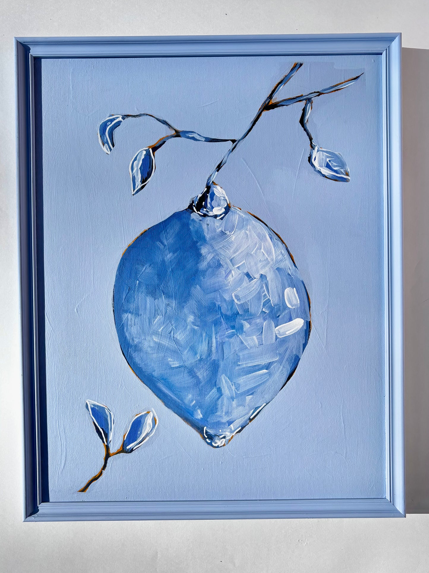 Framed Single Lemon 16x20