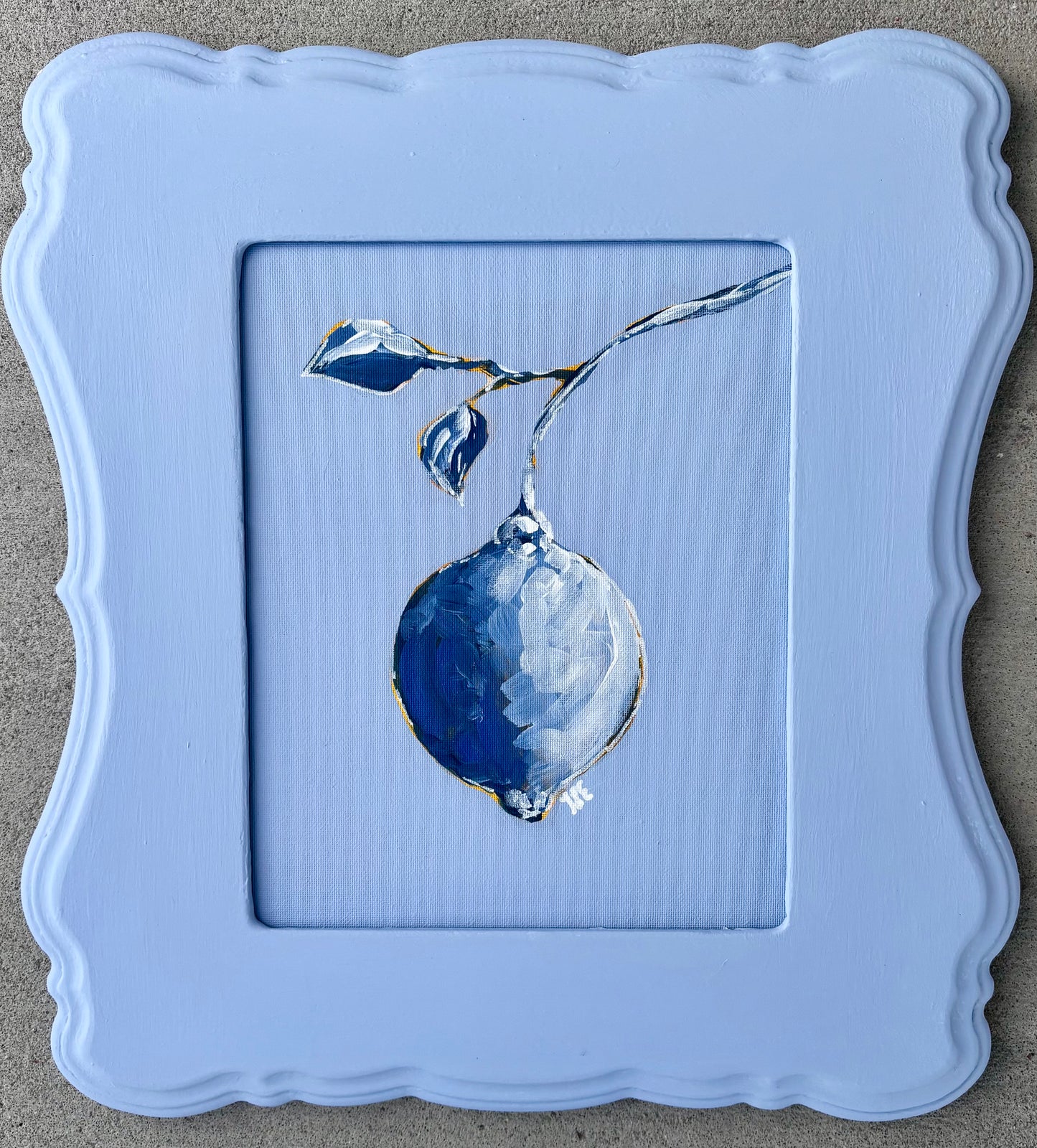 Single Lemon 8x10 Framed