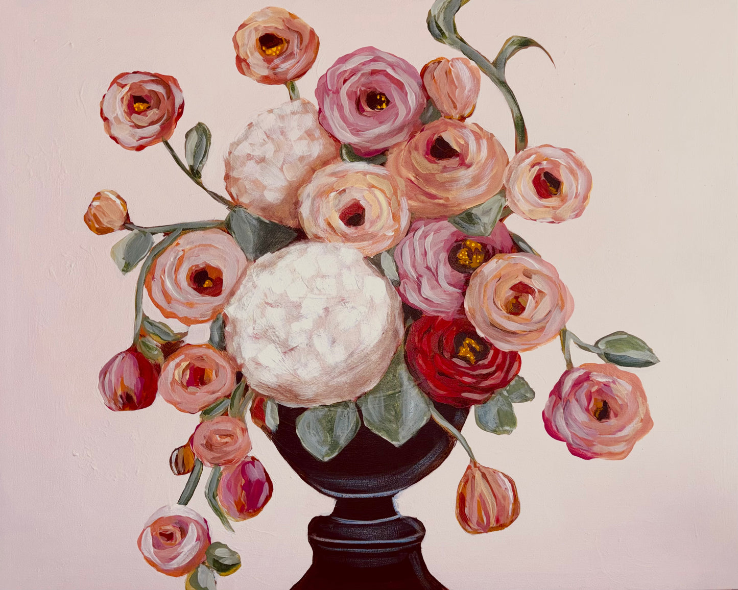Pretty in Peach 24x30 Framed