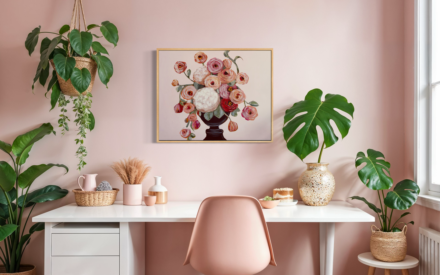 Pretty in Peach 24x30 Framed