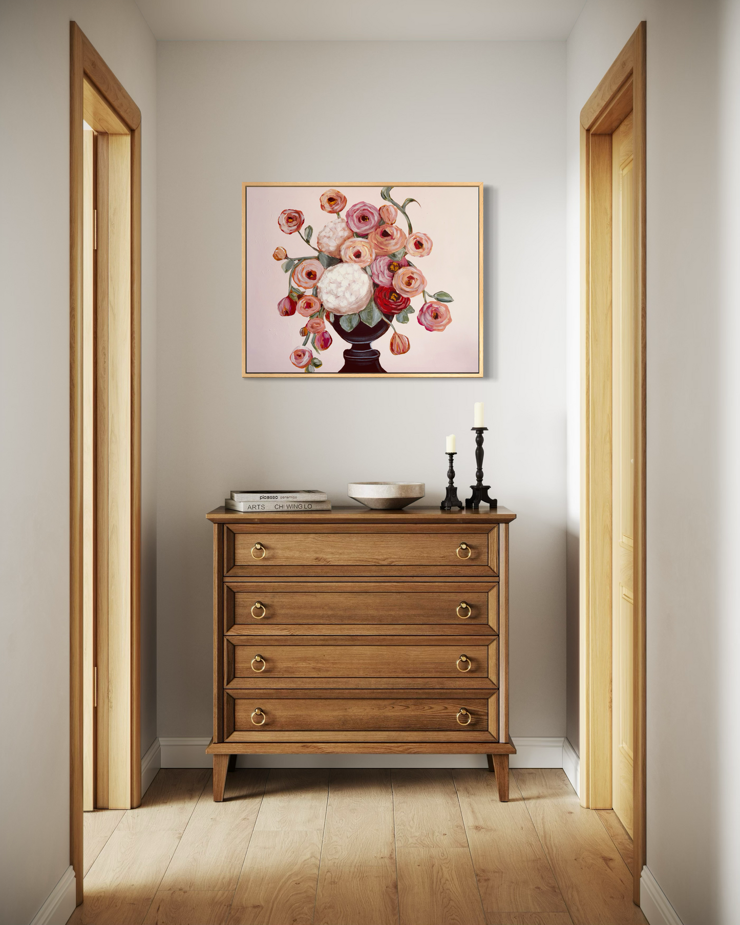 Pretty in Peach 24x30 Framed