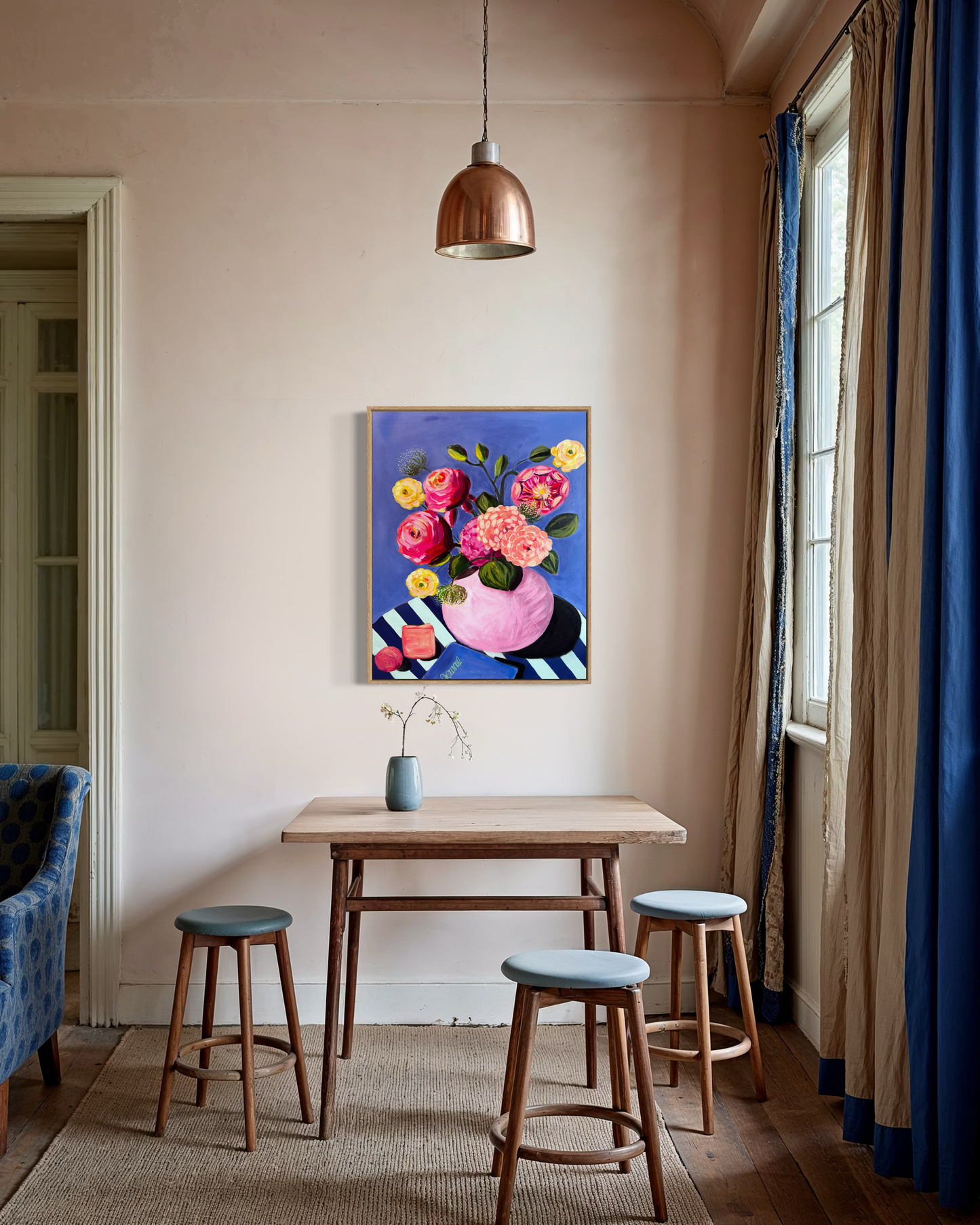 Blue Daydream 24x30 Framed
