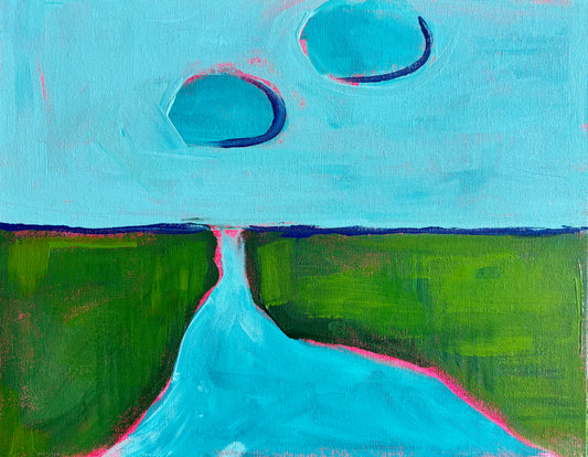 Marsh Saturday 8x10 on Canvas Board