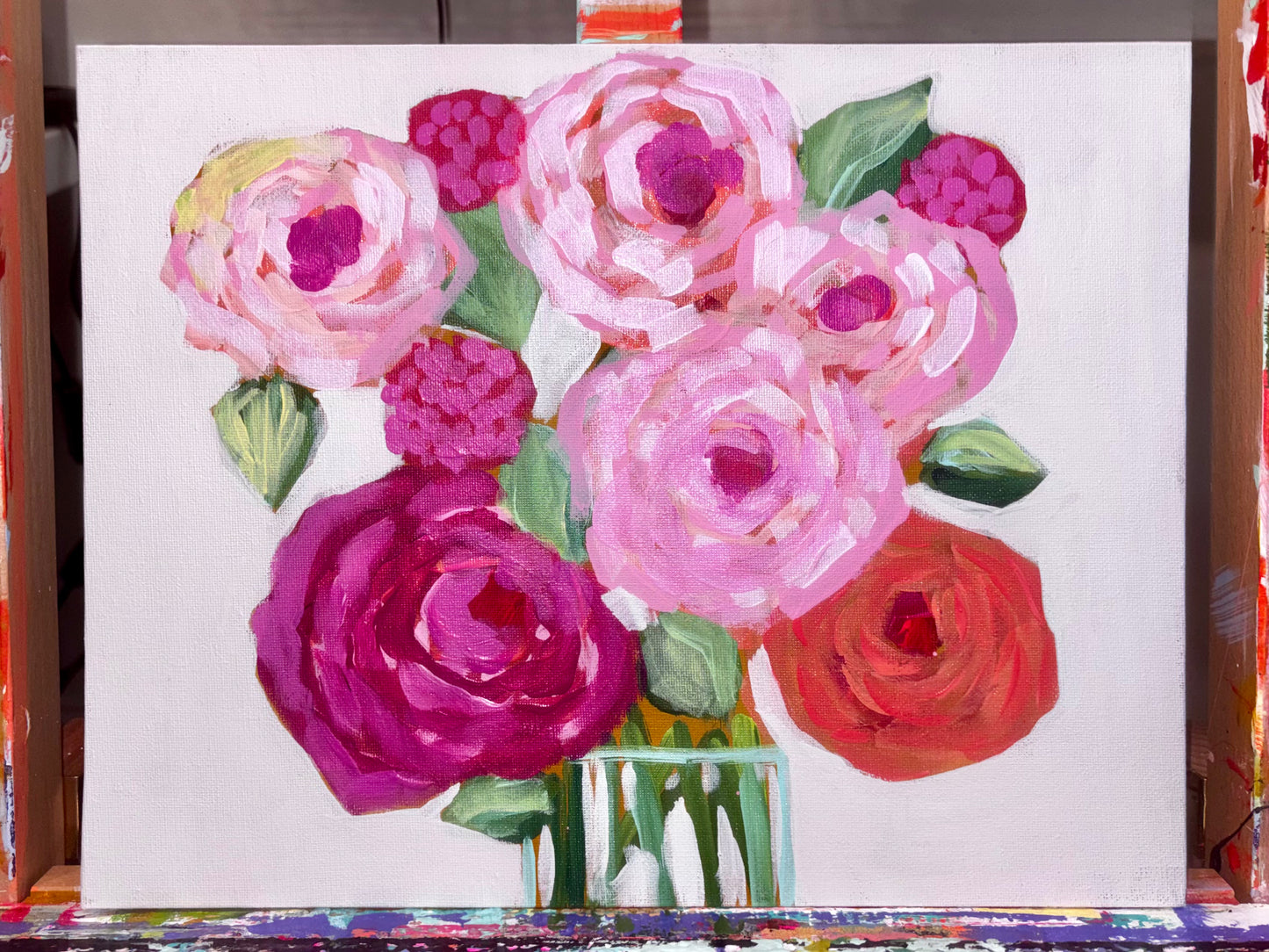 Big Pink Peonies 11x14
