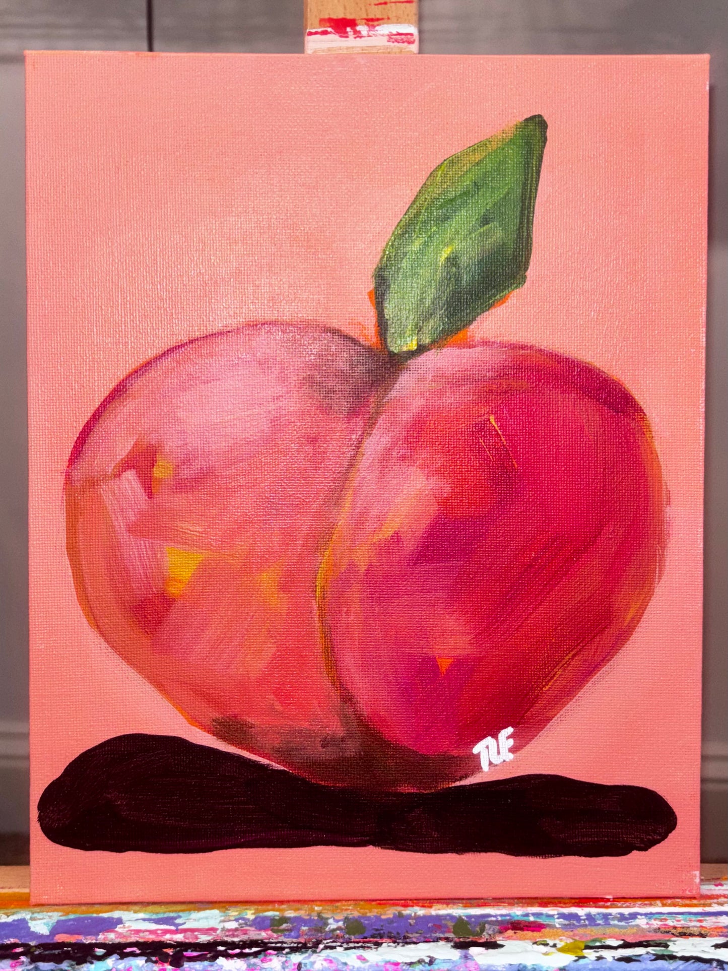 Happy Peach 8x10