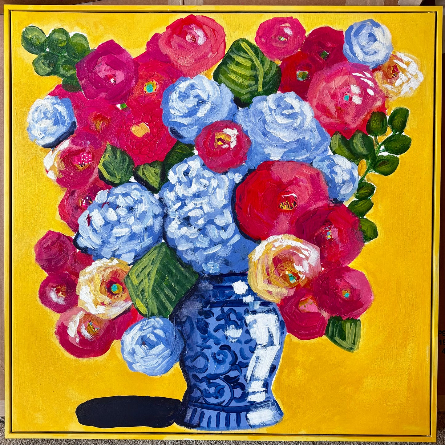 Sunshine Strokes 30x30"