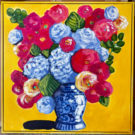 Sunshine Strokes 30x30"