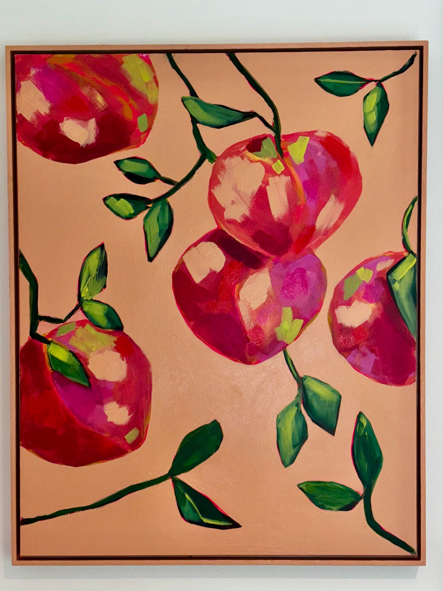 Large peaches 24x30"